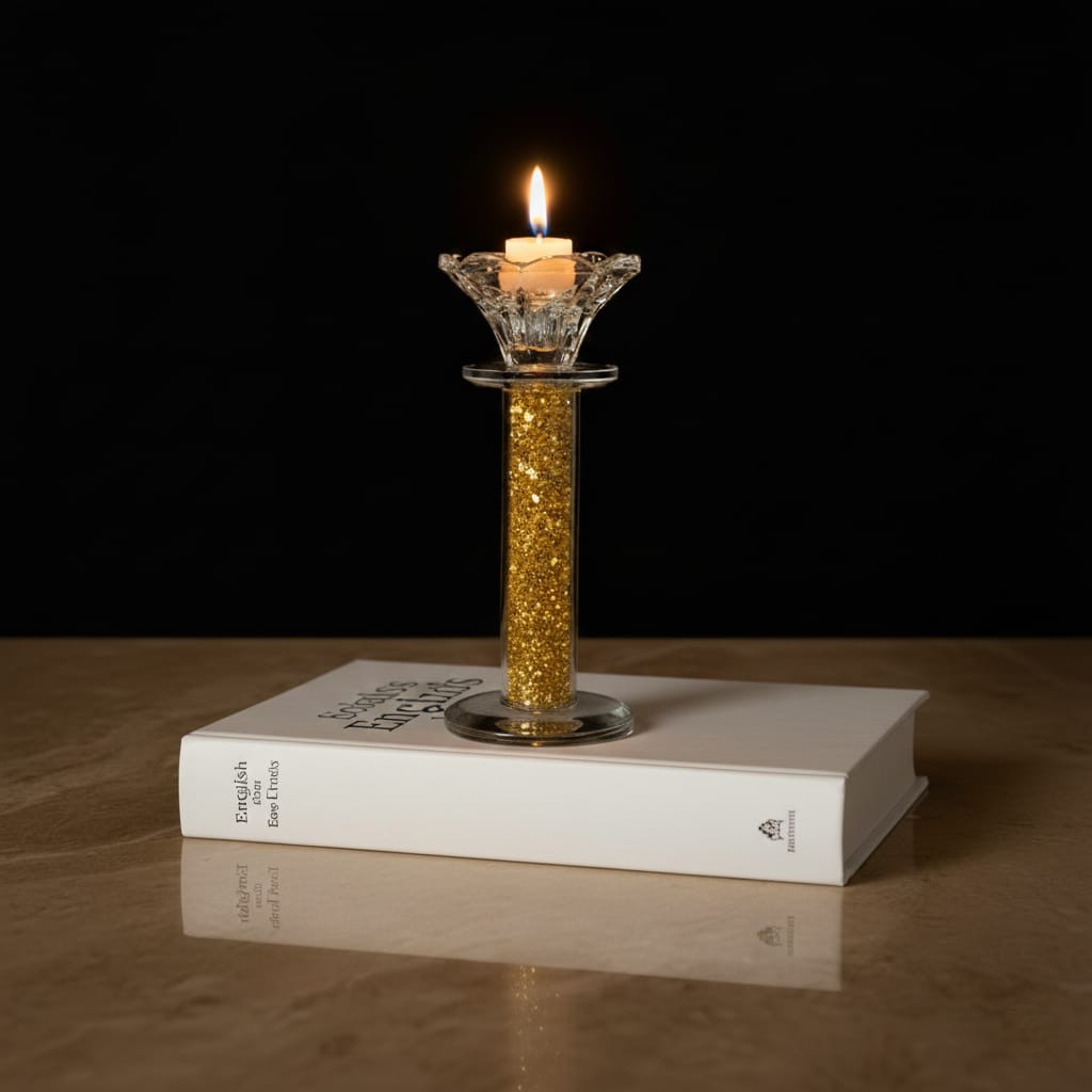 Luminara Gold Crystal Candle Holder-b - Image 4