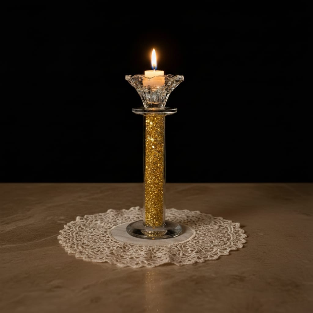 Luminara Gold Crystal Candle Holder-b - Image 3