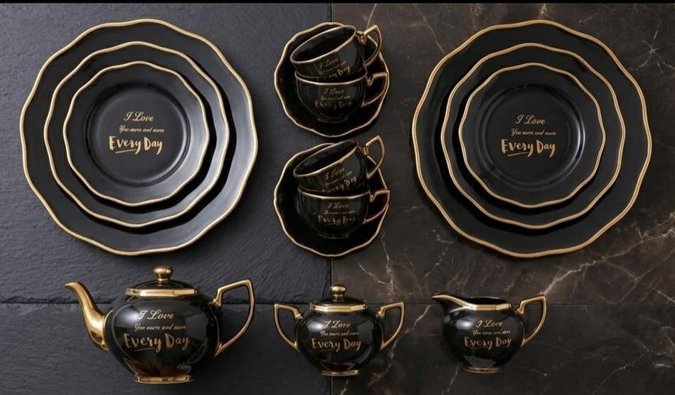 Aurora Gold Tea & Dessert Set - Image 9