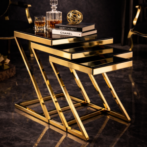 Z-Line Nesting Tables – Gold Stainless Edition