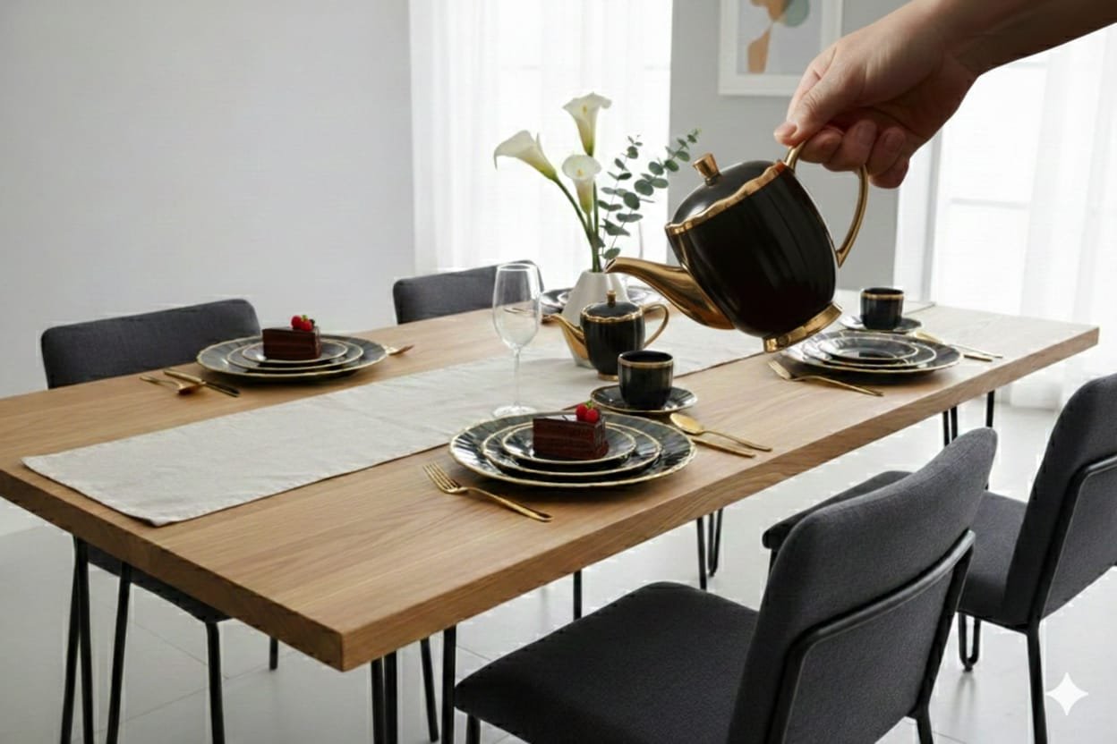 Celeste Gold Tea & Dessert Set - Image 13