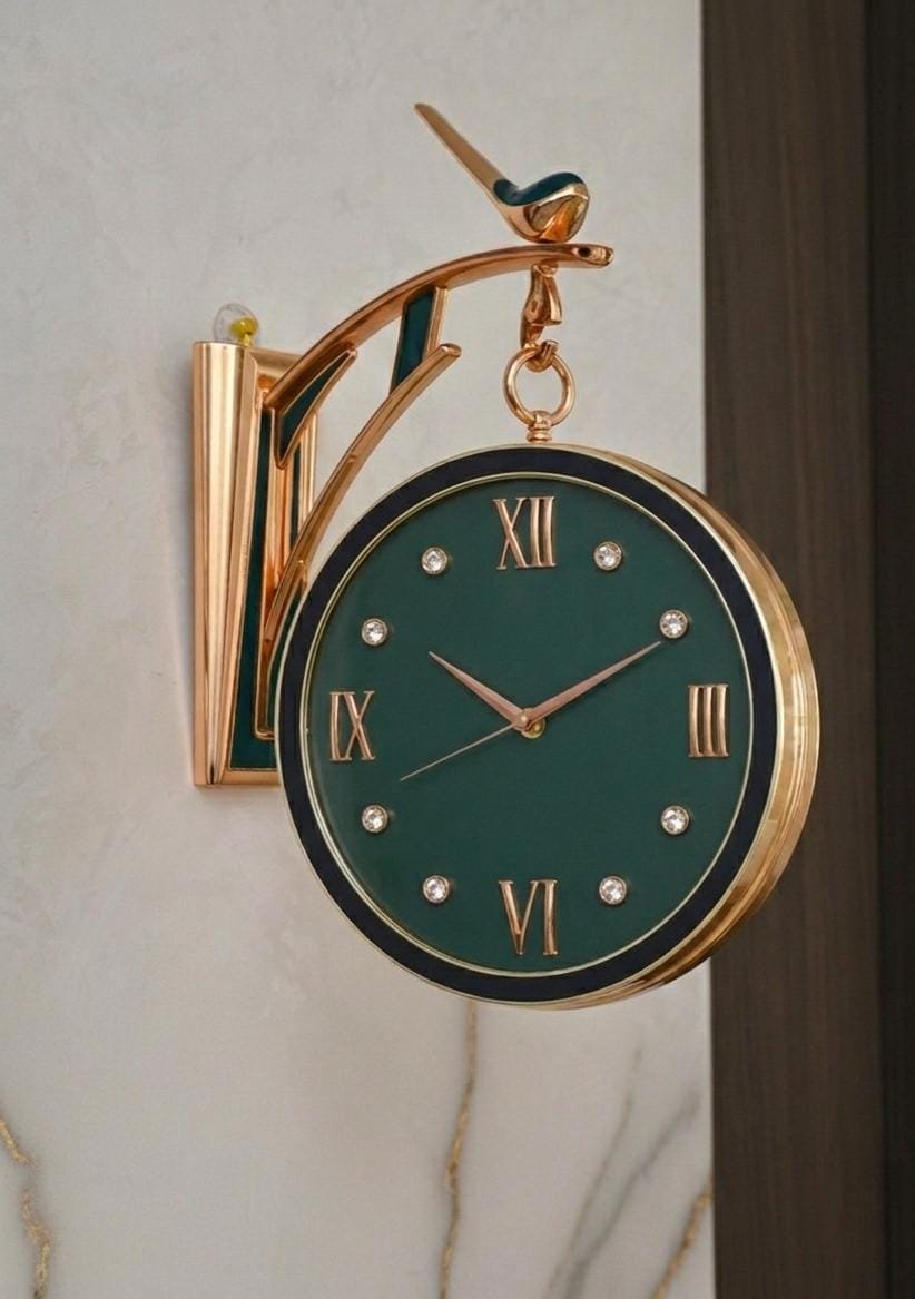 Vintage Double-Sided Wall Clock