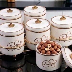 Love Star Porcelain Serving & Snack Organizer – 7 Pieces
