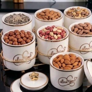 Alternative view of Love Star Porcelain Serving & Snack Organizer – 7 Pieces