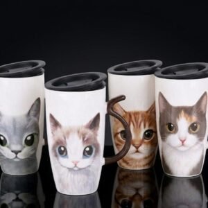 1 Porcelain Mug 1 Lid