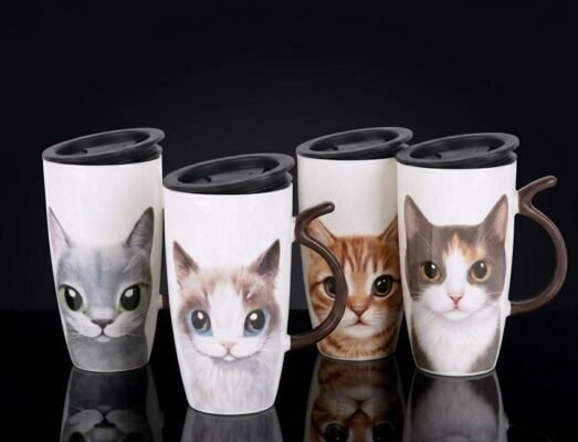 1 Porcelain Mug 1 Lid
