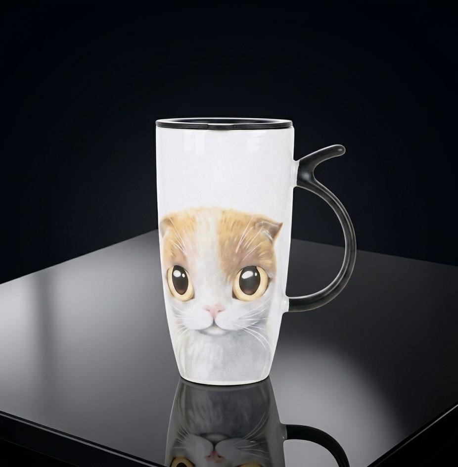 1 Porcelain Mug 1 Lid - Image 5