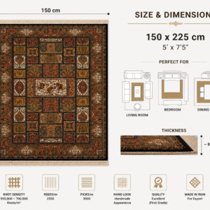 Alternative view of Persian Heritage Patchwork Rug