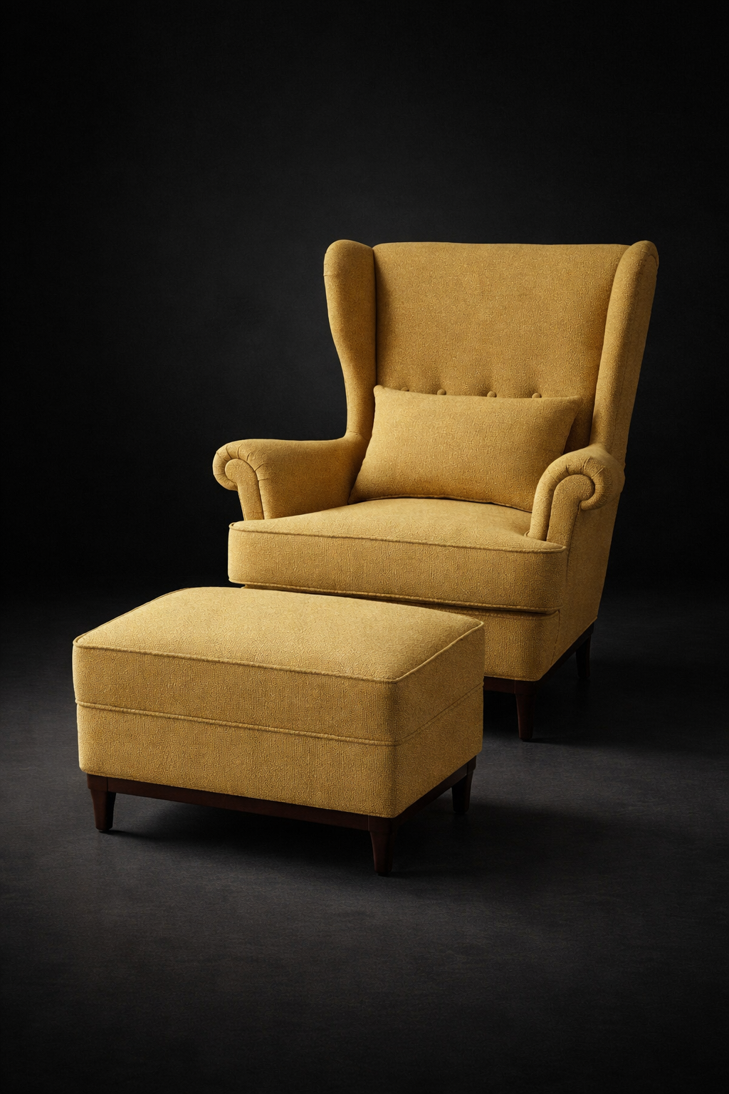 Aurelia Wingback Chair & Ottoman - Image 2