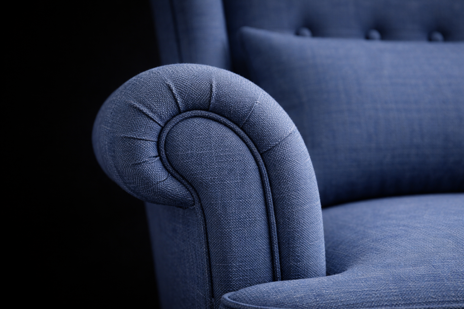 Aurelia Wingback Chair & Ottoman - Image 3